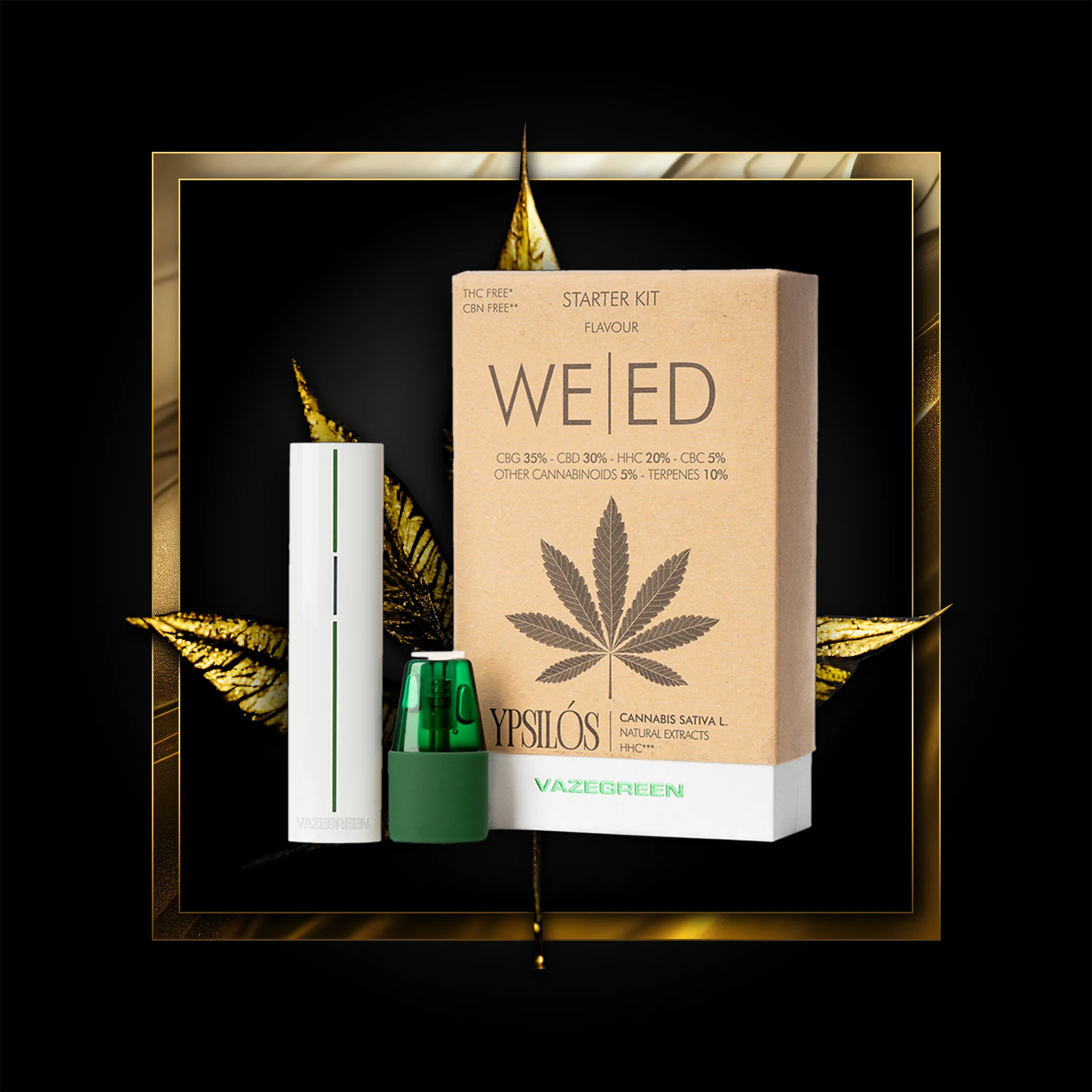 Weed Pen (стартовый набор) 500 затяжек - 1,00 мл. HHC